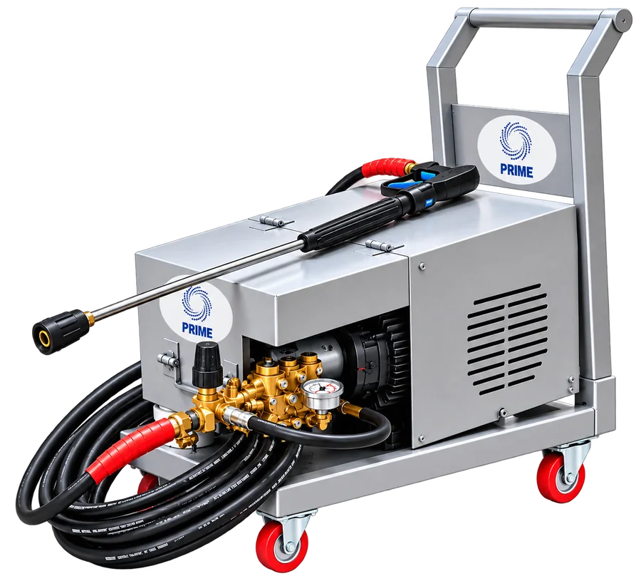 PRIME 150 Bar 5 HP high pressure triplex plunger pump
